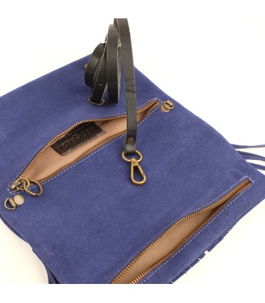 Clutch bag with fringes in suede - Dolce Vita