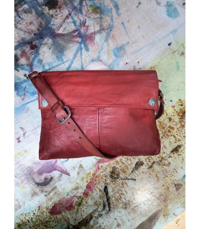 Moiariello Vacchetta Leather Bag – Handmade in Naples