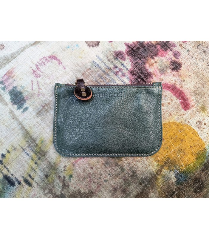 Portamonete in Pelle Amalfi - Comodo, Elegante e Realizzato a Mano